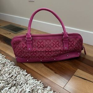Hot Pink Relic Textile Shoulder Bag